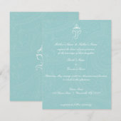 Blauwe Ganesha-uitnodigingen Kaart (Voorkant / Achterkant)