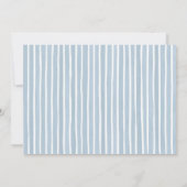 Blauwe Gans Baby Shower Bedankkaart (Achterkant)