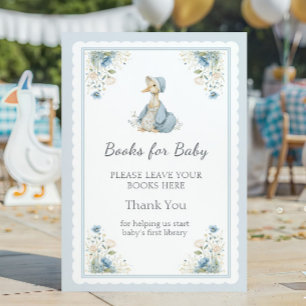 Blauwe Gans Eerste Bibliotheek Boeken voor Baby Sh Poster