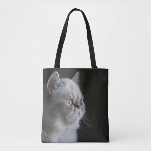 BLAUWE GAZE TOTE BAG (Voorkant)