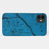 Blauwe gebarsten muur achtergrond Case-Mate iPhone case (Achterkant (horizontaal))