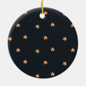 Blauwe Geboorte Religieuze Kerstmis Keramisch Ornament (Achterkant)