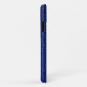Blauwe gebreide wol dicht bij elkaar Case-Mate iPhone case (Achterkant/rechts)