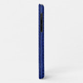 Blauwe gebreide wol dicht bij elkaar Case-Mate iPhone case (Achterkant/links)