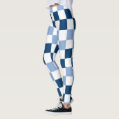 Blauwe gecontroleerde Leggings (Links)