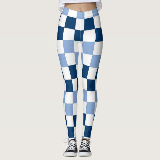 Blauwe gecontroleerde Leggings