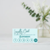 Blauwe Gedekte Kaarten van de Loyalty voor Onderne Visitekaartje (Staand voorkant)