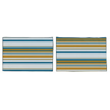 Blauwe geel en witte strepen