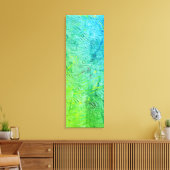 Blauwe Geel Groen Trendy Abstracte Kunst Modern Canvas Afdruk (Insitu (Woonkamer))