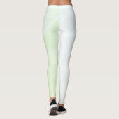 Blauwe Geel Groen Wit Trendy Modern Leggings (Achterkant)