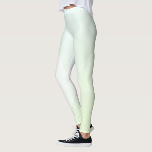 Blauwe Geel Groen Wit Trendy Modern Leggings (Links)