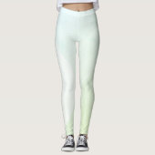 Blauwe Geel Groen Wit Trendy Modern Leggings (Voorkant)