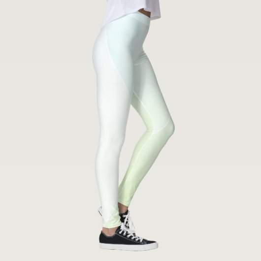 Blauwe Geel Groen Wit Trendy Modern Leggings (Rechts)