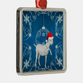 Blauwe geit metalen ornament (Rechts)