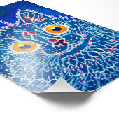 Blauwe geitenkat foto afdruk (Hoek)