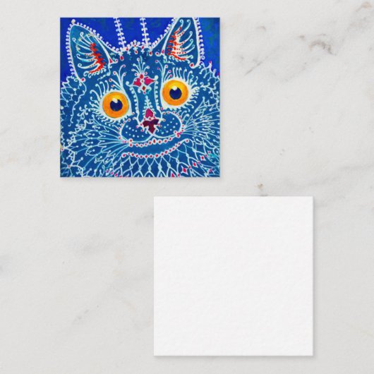 Blauwe geitenkat informatiekaartje (Voorkant / Achterkant)