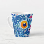 Blauwe geitenkat latte mok (Linkerhoek)