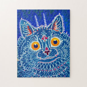 Blauwe geitenkat legpuzzel