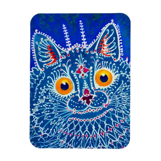 Blauwe geitenkat magneet (Verticaal)