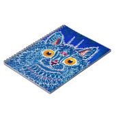 Blauwe geitenkat notitieboek (Linkerzijde)