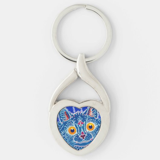 Blauwe geitenkat sleutelhanger (Voorkant)