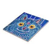 Blauwe geitenkat tegeltje (Zijkant)