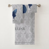 Blauwe gejuwelde vlinder bad handdoek (Insitu)