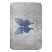 Blauwe gejuwelde vlinder badmat (Voorkant Verticaal)