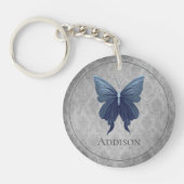 Blauwe gejuwelde vlinder sleutelhanger (Voorkant)