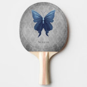Blauwe gejuwelde vlinder tafeltennisbatje (Voorkant)