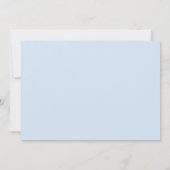 Blauwe Gekke Gans Floral Gingham 1e verjaardag Kaart (Achterkant)