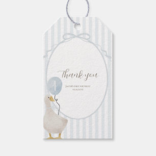 Blauwe Gekke Gans Rectangle Favoriet Tag Cadeaulabel