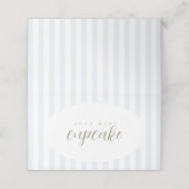 Blauwe gekke Goose Stripe Gevouwen Voedsel Menu Ka (Buitenkant ongevouwen)