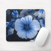 Blauwe gekleurde Lavatera Muismat (Met muis)