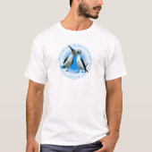 Blauwe gekookte hommels t-shirt (Voorkant)