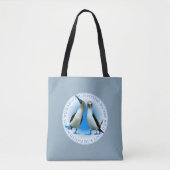 Blauwe gekookte hommels tote bag (Voorkant)