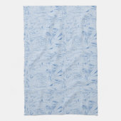 Blauwe gekreukelde textuur theedoek (Verticaal)