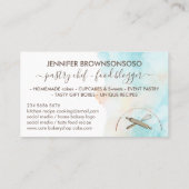 Blauwe gele cirkelvormer visitekaartje (Achterkant)