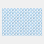 Blauwe, Gele en Groene Getufte Parels Inpakpapier Vel (Voorkant)