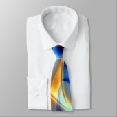 Blauwe, gele en nagelachtige lijnen die blauw en g stropdas (Gebonden)