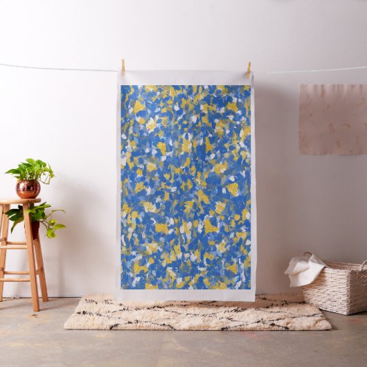 Blauwe, gele en witte strepen stof (Voorbeeld)