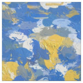 Blauwe, gele en witte strepen stof (Swatch)