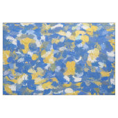 Blauwe, gele en witte strepen stof (Fat Quarter)
