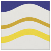 Blauwe gele golven stof (Close Up)