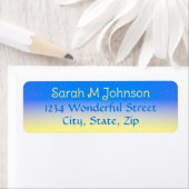 Blauwe Gele Gradiënt Vrede Geen Oorlog Steun Oekra Etiket (Insitu)