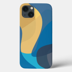 Blauwe, gele, koele, trendy stedelijke golvende il Case-Mate iPhone case