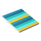 Blauwe gele oceaanstroop notitieblok (Schuin)
