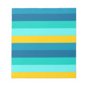 Blauwe gele oceaanstroop notitieblok (Voorkant)