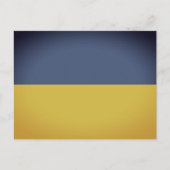  blauwe gele Oekraïense vlagkaarten Briefkaart (Voorkant)