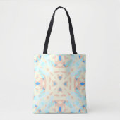 Blauwe gele  pasteipastei tote bag (Voorkant)